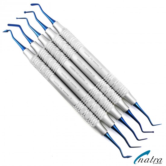 Composite Set 5 Pcs BLUE Dental Filling Instrument with Sterlization